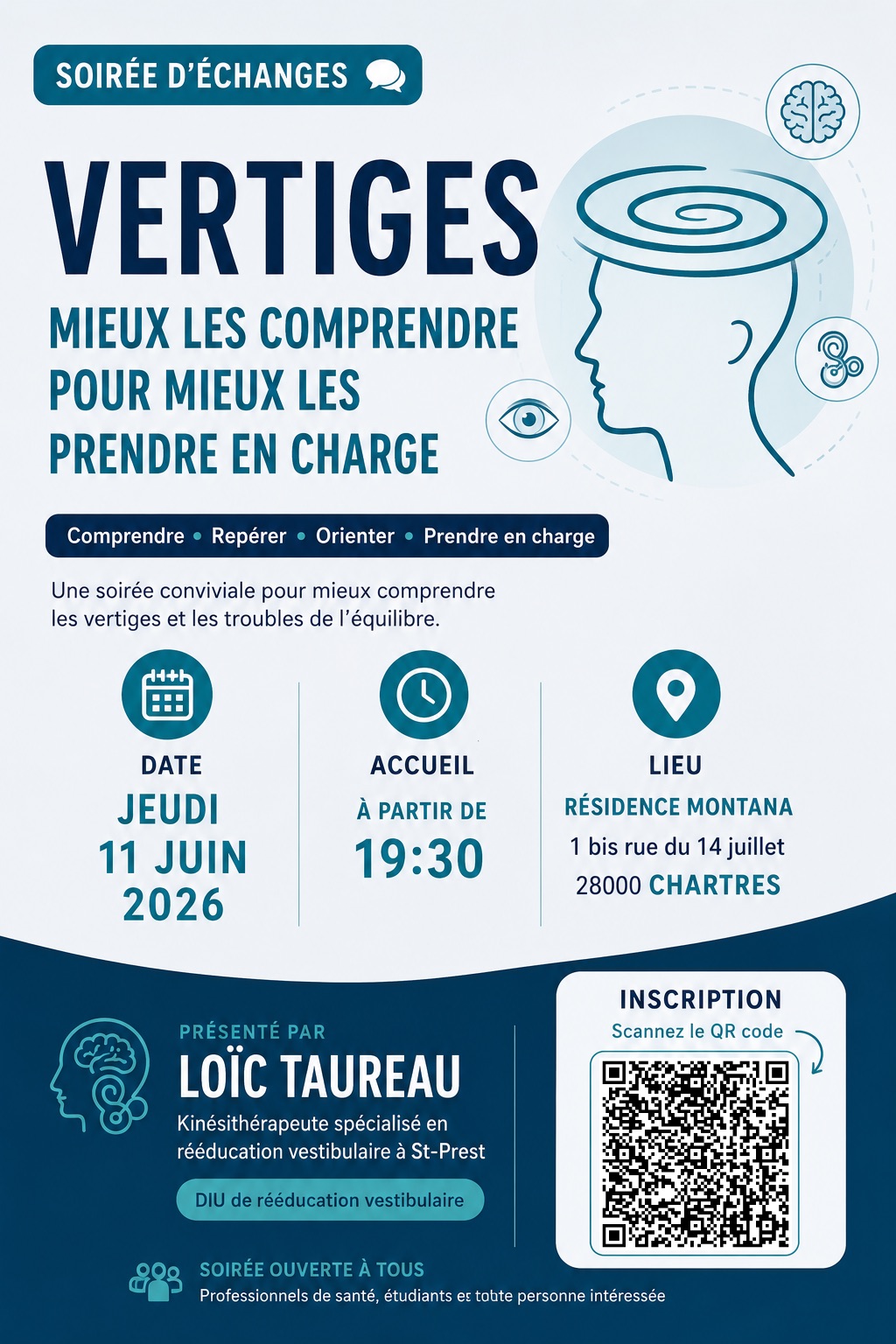 Soirée d’information sur les vertiges à Chartres – Jeudi 11 juin 2026